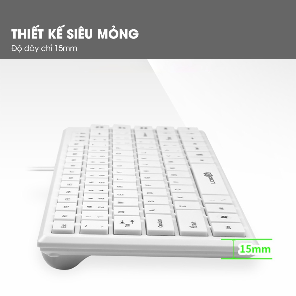 Bàn phím laptop mini SIDOTECH XKB02 có dây nhỏ gọn 82 key hành trình phím vừa phải giúp gõ văn bản nhanh tiện lợi | BigBuy360 - bigbuy360.vn