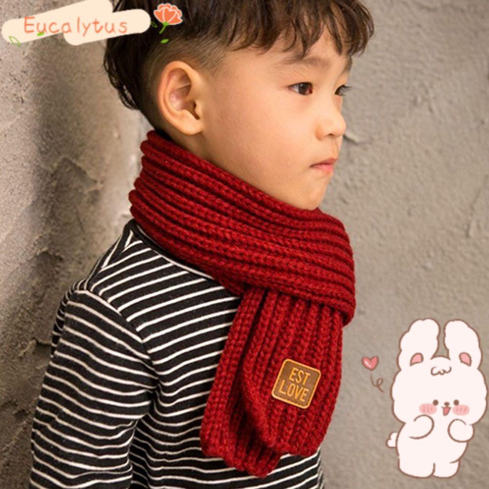 Eutus Khăn Quàng Cổ Dệt Kim Ấm Áp Cho Bé Trai Và Bé Gái