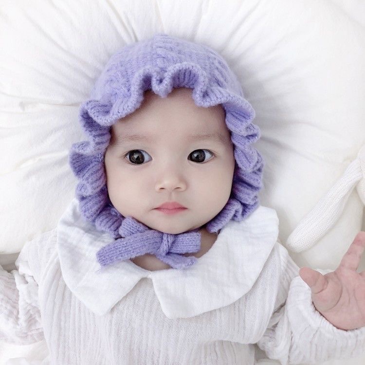 Babyfair. Mũ Bò Cho Bé Dệt Kim Mềm Mại Thân Thiện Với Làn Da Phong Cách Dễ Thương Co Giãn Thoáng Khí Mùa Đông Từ 3 Đến 24 Tháng