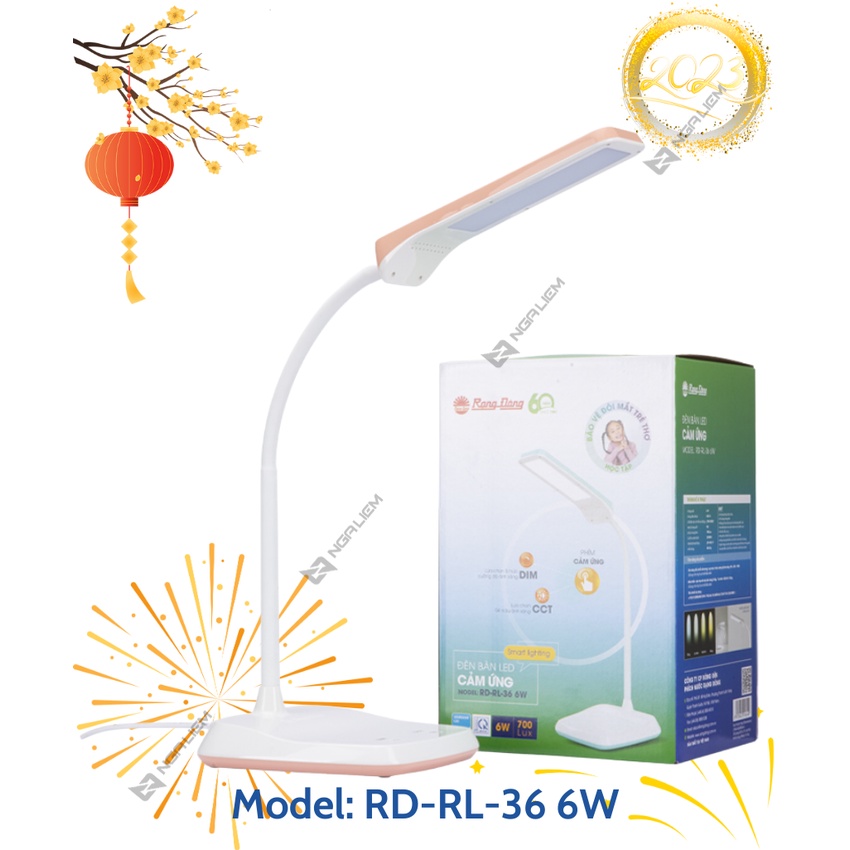 Đèn bàn LED Cảm ứng DIM CCT RL 36 Rạng Đông