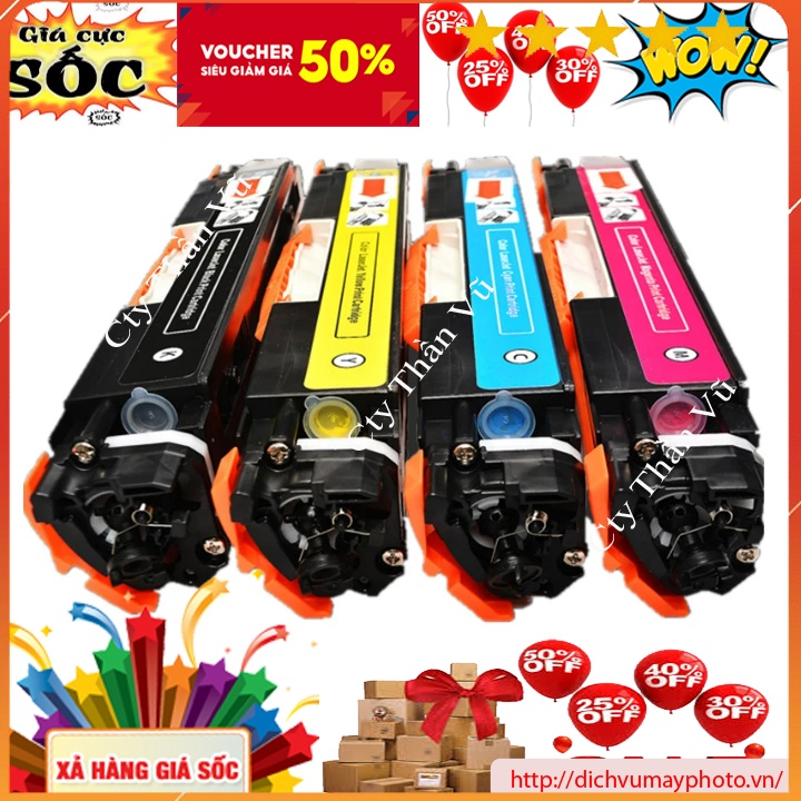 Hộp mực CE312A/CF352A/CRG-129/329/729-Y dùng cho máy in HP Laserjet Pro CP1021/CP1022/CP1023/CP1025/