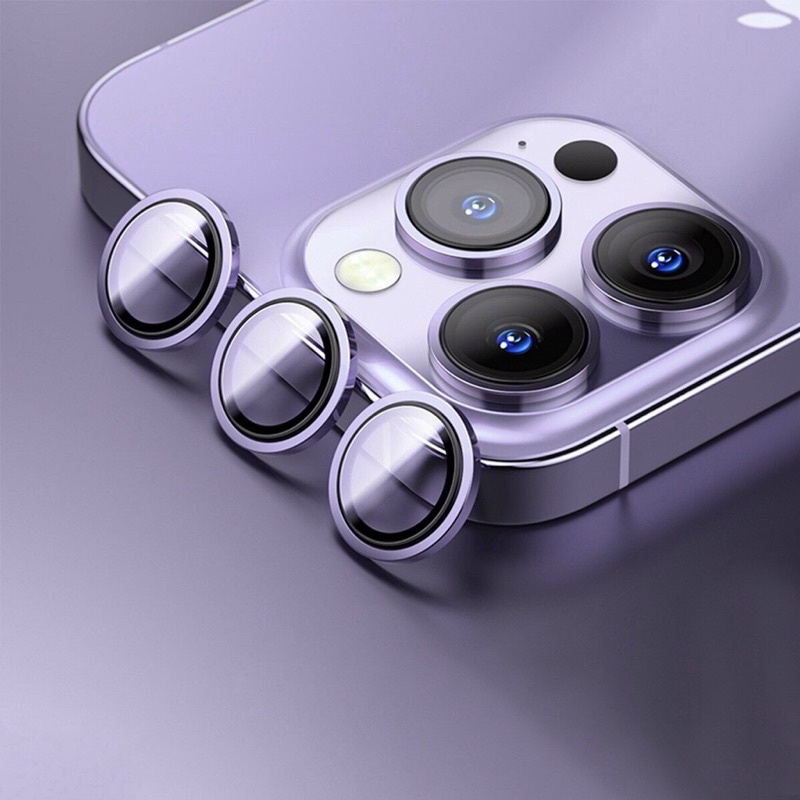Bộ dán bảo vệ 3 mắt camera rời cho iphone các dòng từ 11 đến 14 Pro Max