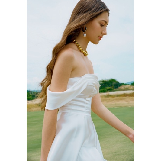 NUDIEYE - Đầm Maya Strapless Silk Dress