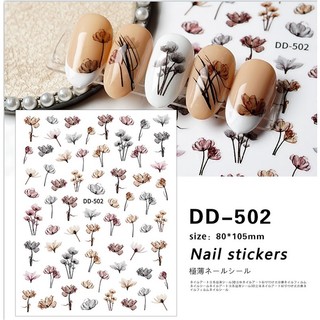 Sticker dán móng tay nail hình hoa