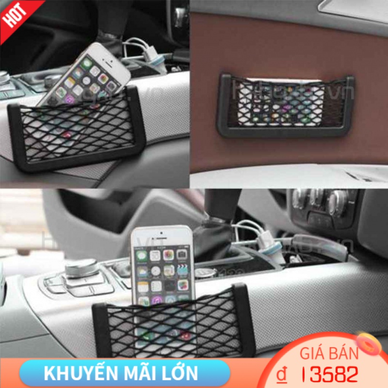 Túi lưới đựng đồ gắn ghế xe hơi tiện lợi