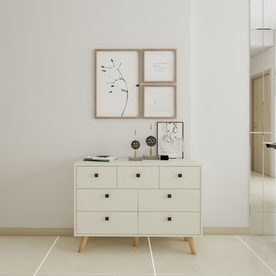 AJUNA, Tủ lưu trữ đồ dùng 7 ngăn kéo hiện đại DRA_240, 99x37x71cm, Scandi Home