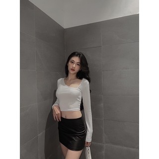Áo Cổ Lệch Tay Dài