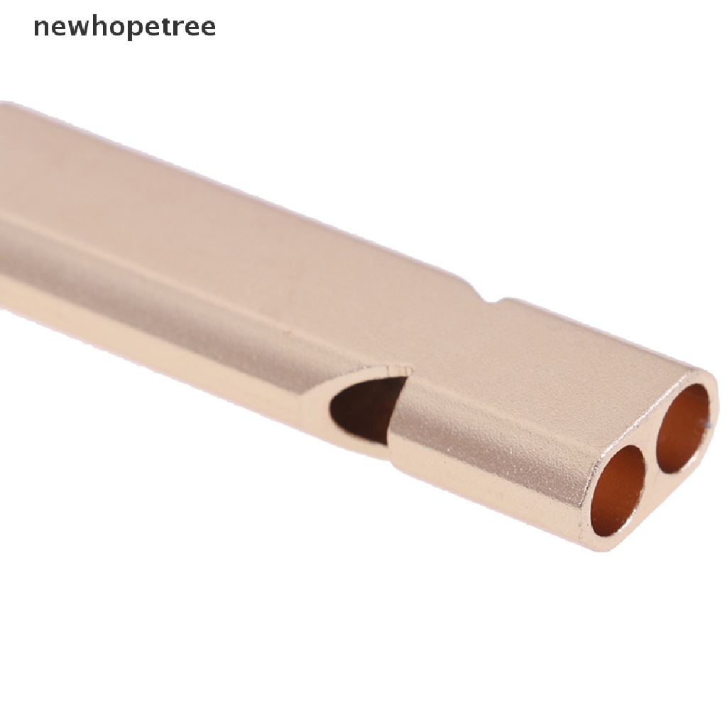 Còi Thổi Sinh Tồn Bằng Hợp Kim Nhôm Kèm Móc Khóa Tiện Lợi Vòng Cổ Bằng Da Sồi Chất Lượng Cao