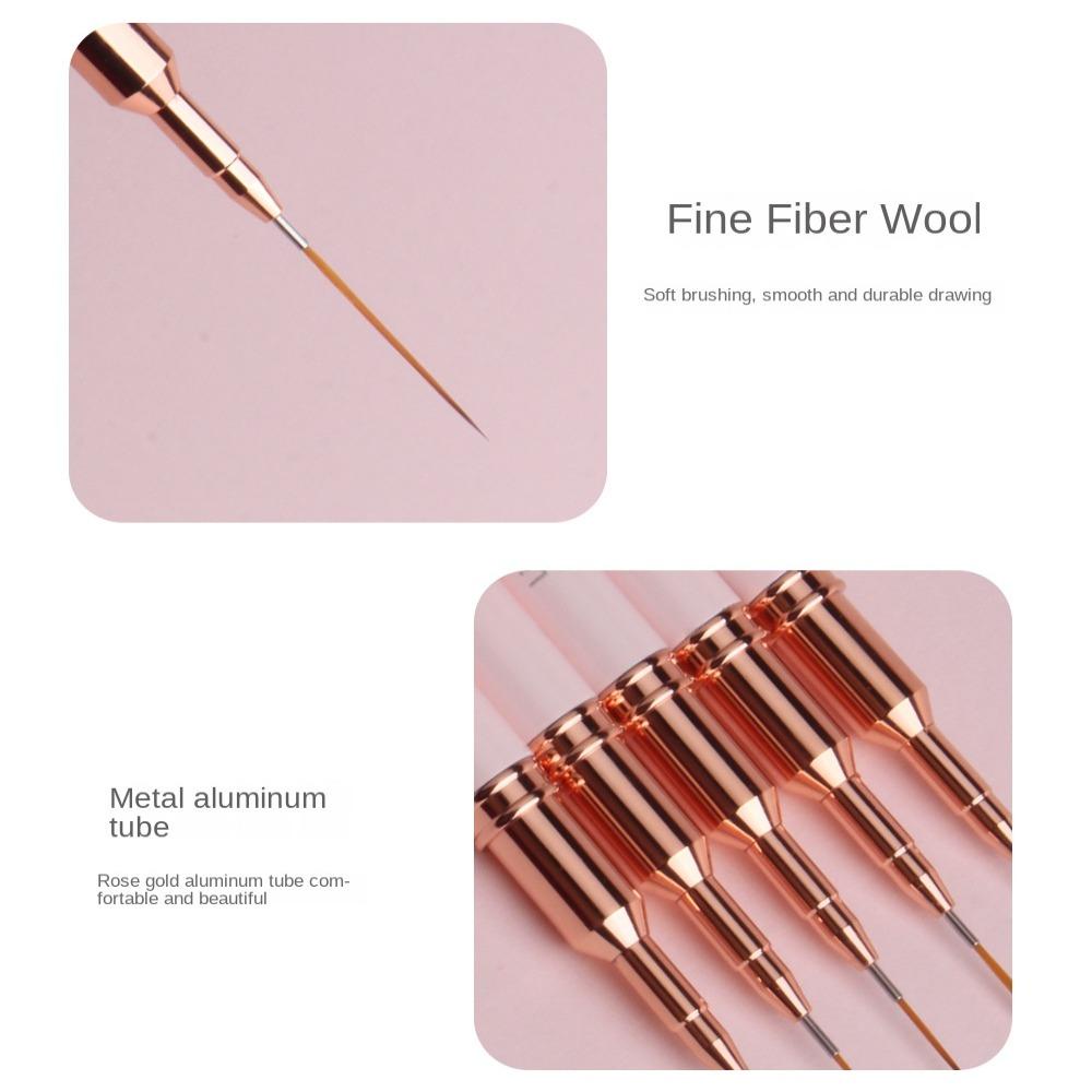 Cọ Vẽ Trang Trí Móng Tay Nghệ Thuật Bằng Sợi Nylon Phong Cách Châu Âu