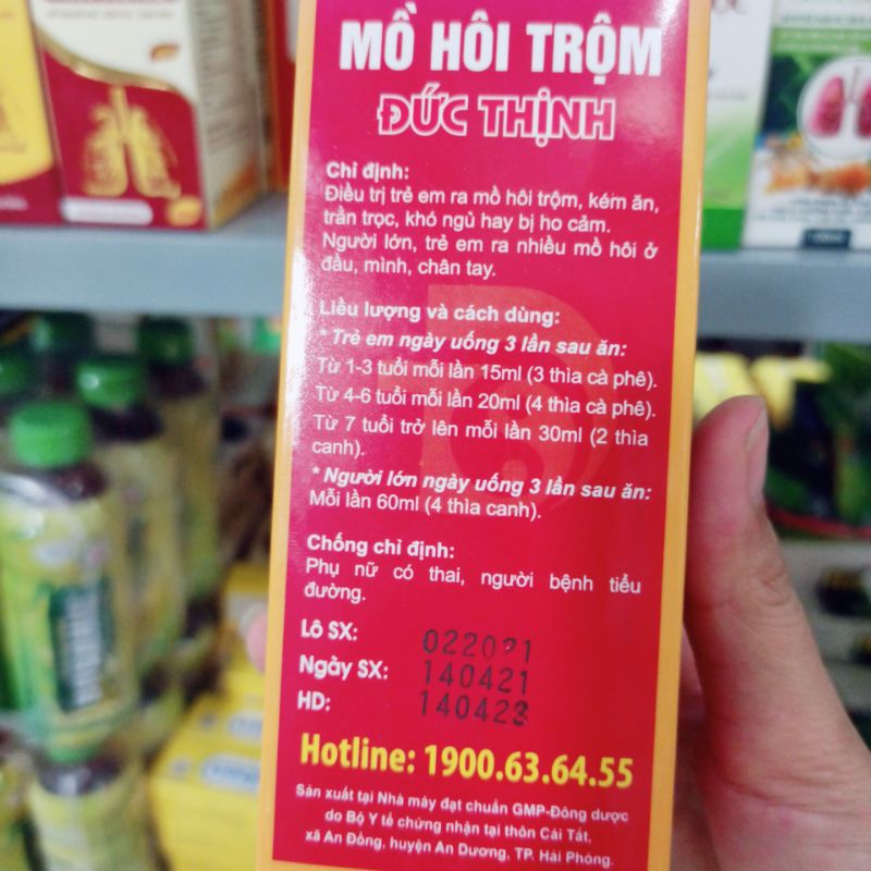 Siro MỒ HÔI TRỘM ĐỨC THỊCH 200ML