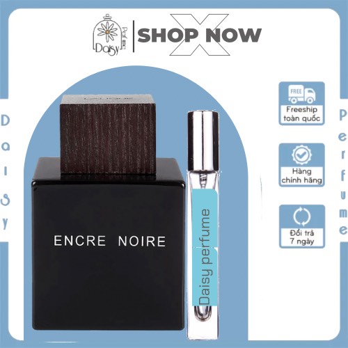 ⁻ᴰᵃᶦˢʸ⁻ Nước hoa nam Encre noire EDT chai 10ml, hương gỗ cực chất lượng