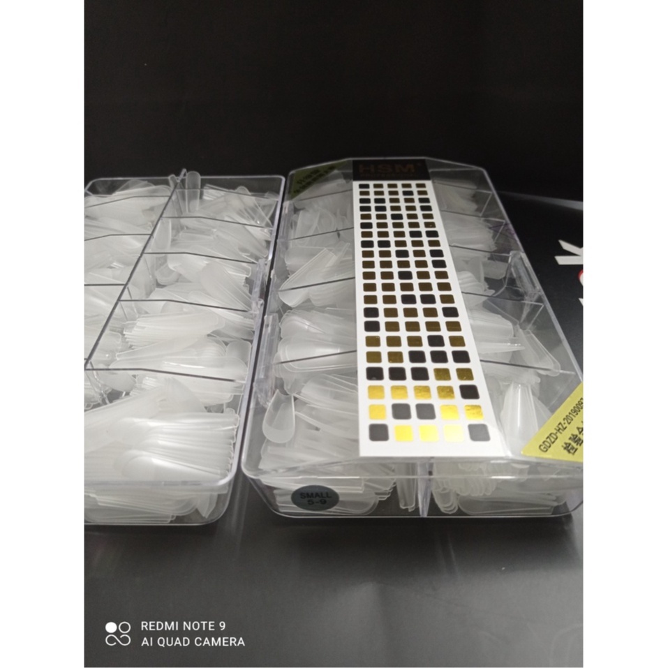 Móng úp hsm lẻ size fom thang nhám trong, móng úp fom thang nhám trong lẻ số