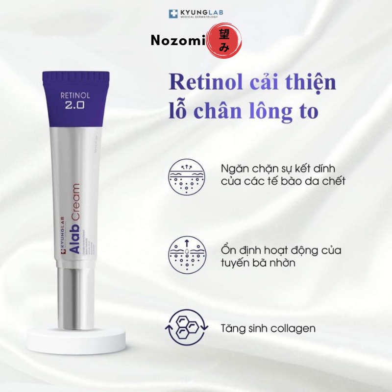 Kem Dưỡng Da Kyung Lab Alab Cream Retinol 2.0 Kem Dưỡng Ẩm KyungLab Phục Hồi Da Hư Tổn Làm Mờ Vết Nám Sạm Và Làm Sáng Da