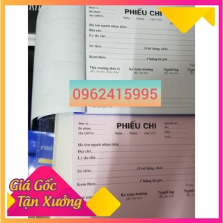Phiếu Thu- Chi - Xuất - Nhập 2 LIÊN ( A5 60 tờ , 100 TỜ)