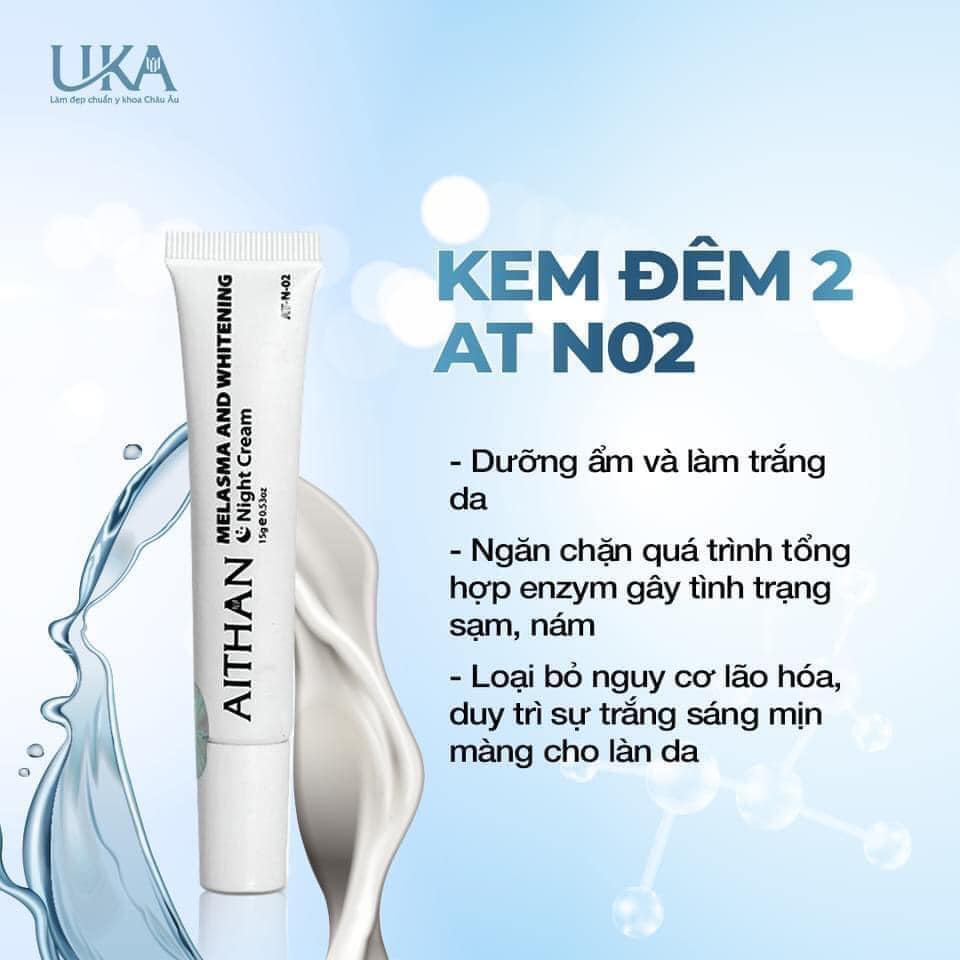 HÀNG NHẬP KHẨU - Bộ kem nám AITHAN UKA MELASMA AND WHITENING kem dưỡng giảm nám tàn nhan, lão hoá, xử lý nám chuyên sâu