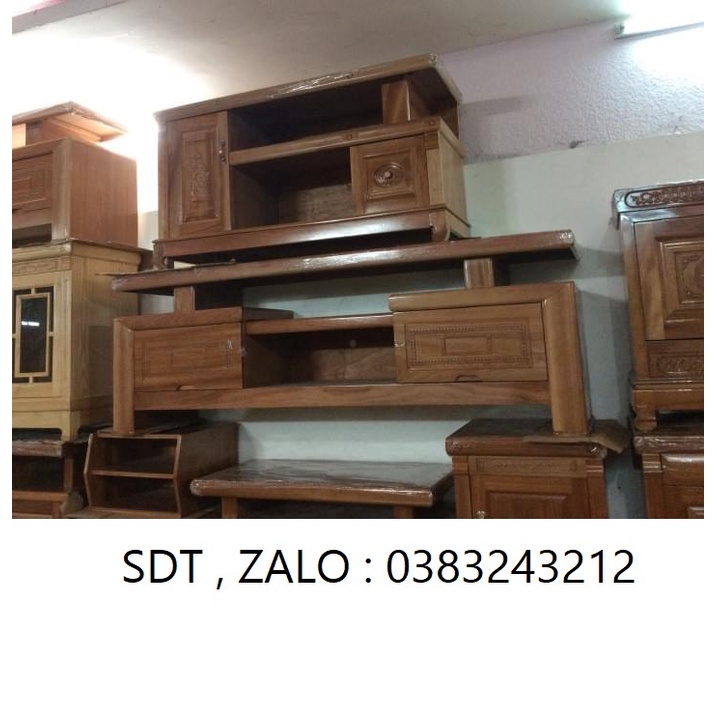 kệ tivi gỗ xoan đào 1m2 đến 2m4 phòng khách