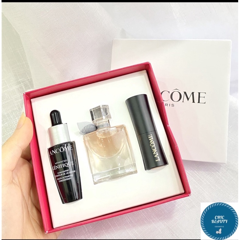 Set mini Lancome La Vie Est Belle EDP 5ml & serum & mascara