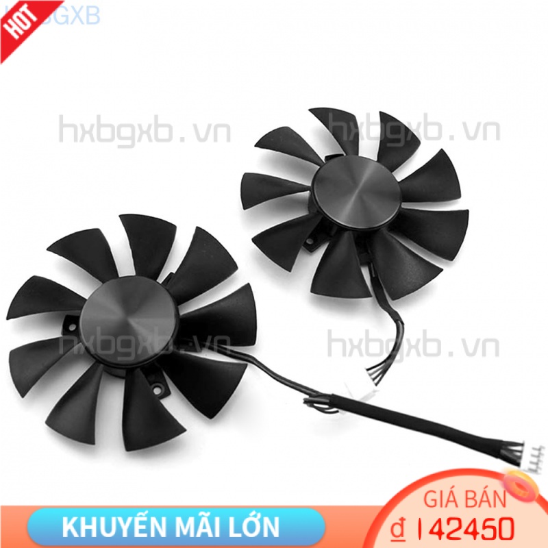 1 Cặp Quạt Tản Nhiệt Hình Ảnh Dc12V 0.35amp 4 Pin Thay Thế Cho Zotac Geforce Gtx 1060 6gb Type 1