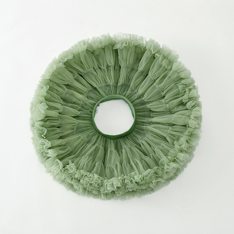 Váy Đầm Tutu công chúa/Chân váy Tutu/Váy cho bé gái - Màu xanh lá Thế hệ Thứ 2