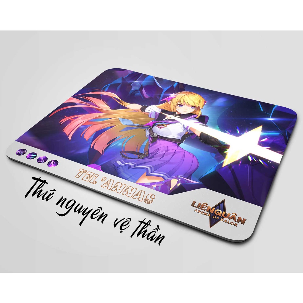 Lót chuột cỡ lớn, bàn di chuột, mouse pad mẫu Telannas Liên quân Mobile
