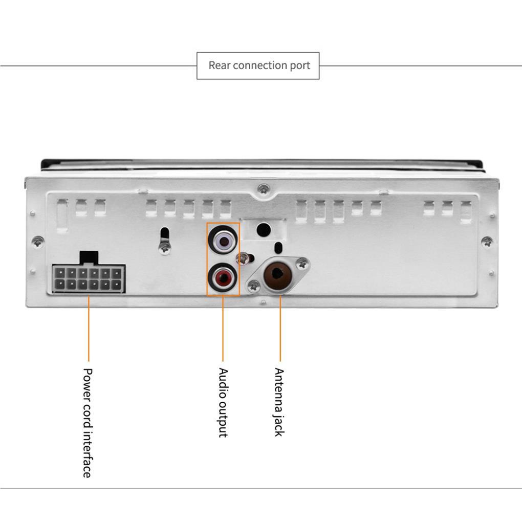 Máy Nghe Nhạc MP3 12V Kết Nối Bluetooth Đa Phương Tiện Cho Xe Hơi