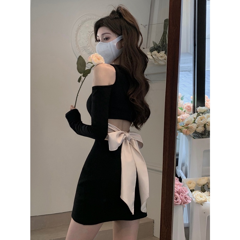 ZHELIHANGFEI Đầm Dáng Ôm Thời Trang Mùa Thu Quyến Rũ Dễ Phối Đồ Dành Cho Nữ