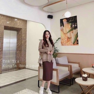 CHÂN VÁY LEN NỮ DÁNG DÀI