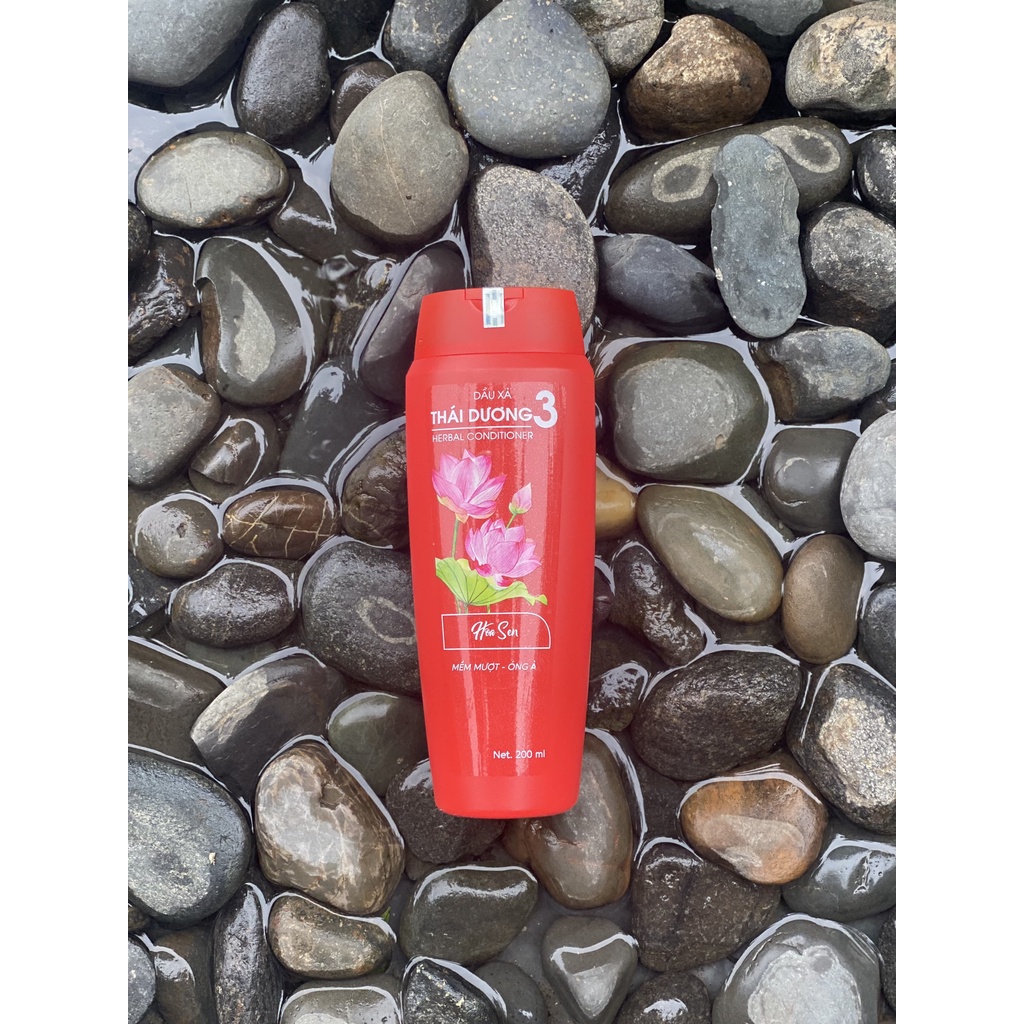 Bộ dầu gội &amp; dầu xả Thái Dương 3 hương Hoa Sen 200ml - Sao Thái Dương