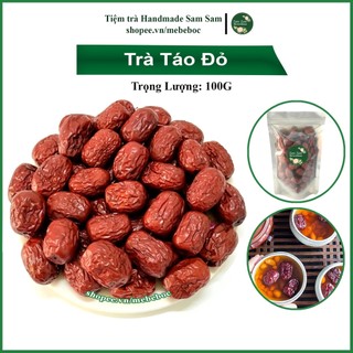 Táo đỏ sấy khô 100g vị ngọt giàu dinh dưỡng giúp an thần hồi phục sức khỏe