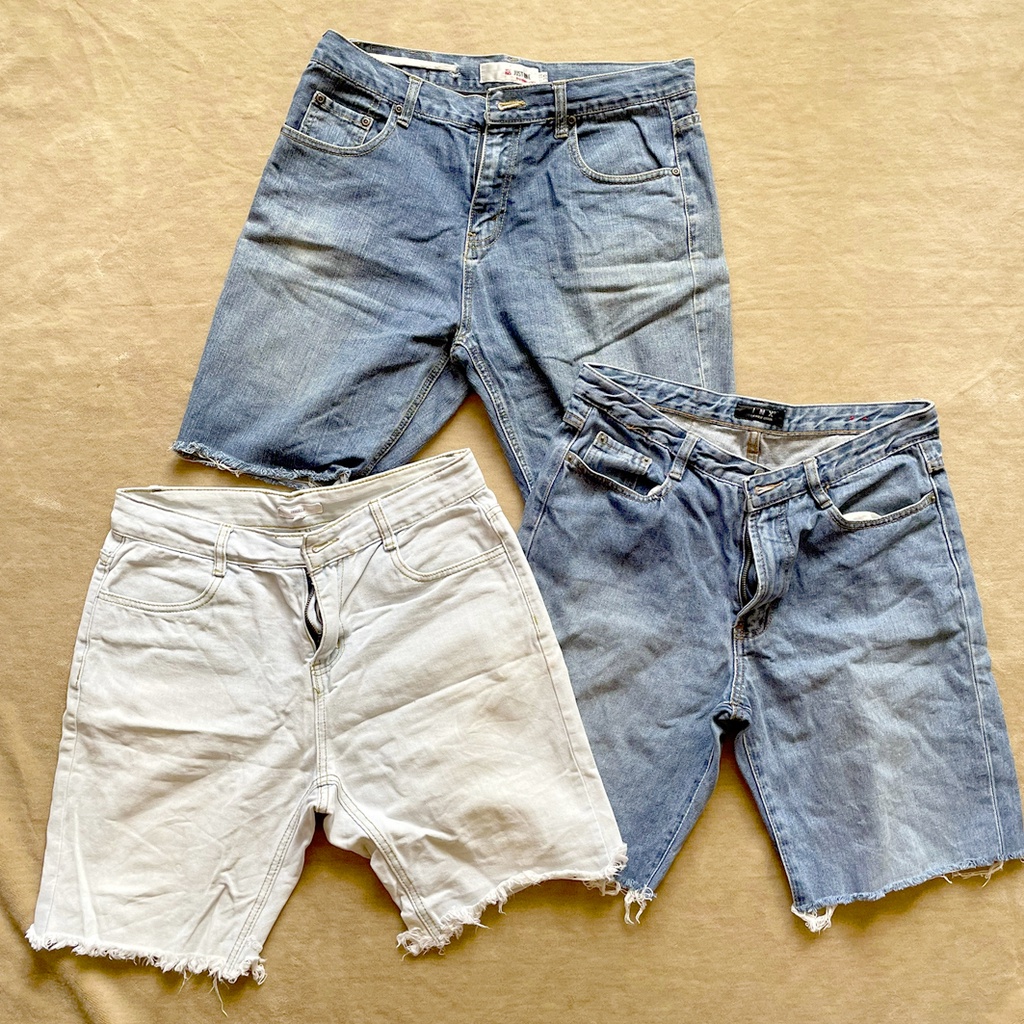 Quần short jeans denim 2hand, quần ngắn secondhand vintage retro giá rẻ