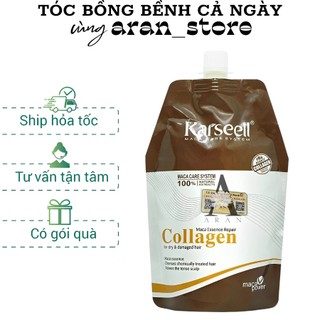 Dầu hấp - ủ- xả phục hồi tóc collagen karseell maca dạng túi 500ml aran_store
