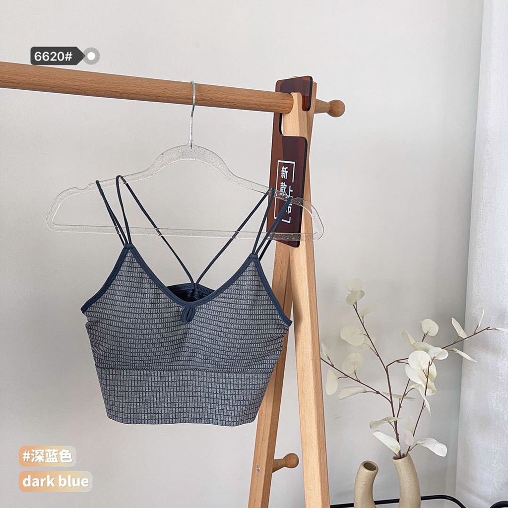 { free ship } Aó bra dạng crop dây chéo cực xinh ,Sẵn Đệm Mút Ngực