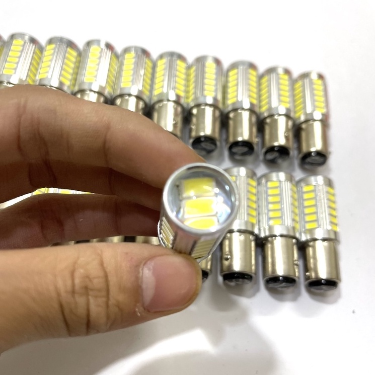 Đèn hậu chớp nháy 33 Tim Led chân M5 2 chế độ - Đèn Led Hậu Nháy Ô Tô Xe Máy Cực Đẹp