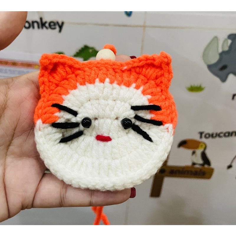 Túi tỏi len Mèo con cho bé