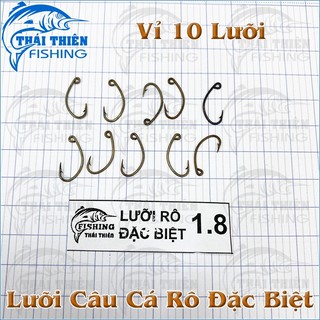 Lưỡi Câu Cá Rô Đặc Biệt Thép Đen Làm Thủ Công – Vỉ 10 Cái Sắc Bén