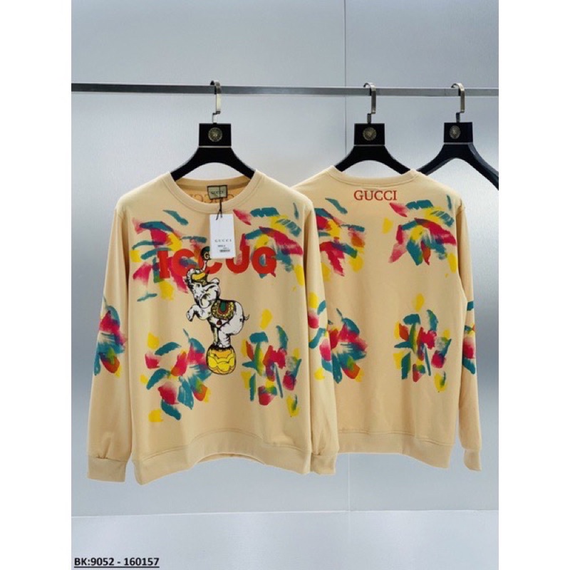 Áo nỉ thu đông gucci da cá chéo chất dày dặn