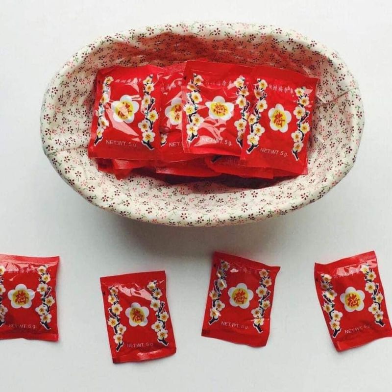 10 Gói Kẹo Ô Mai Hoa Đào Thái Lan