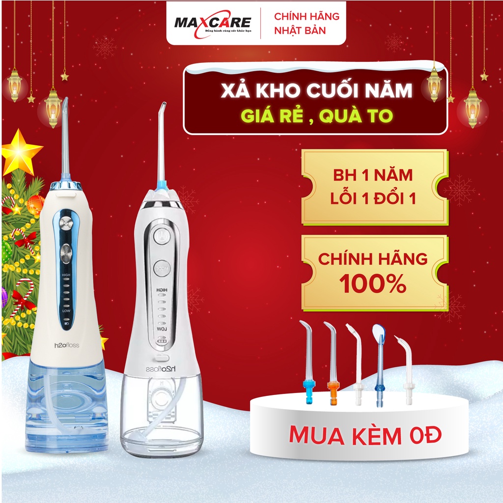 Máy Tăm Nước H2OFloss HF6P HF9Pmẫu MỚI NHẤT 2022 - Đổi mới 12 tháng