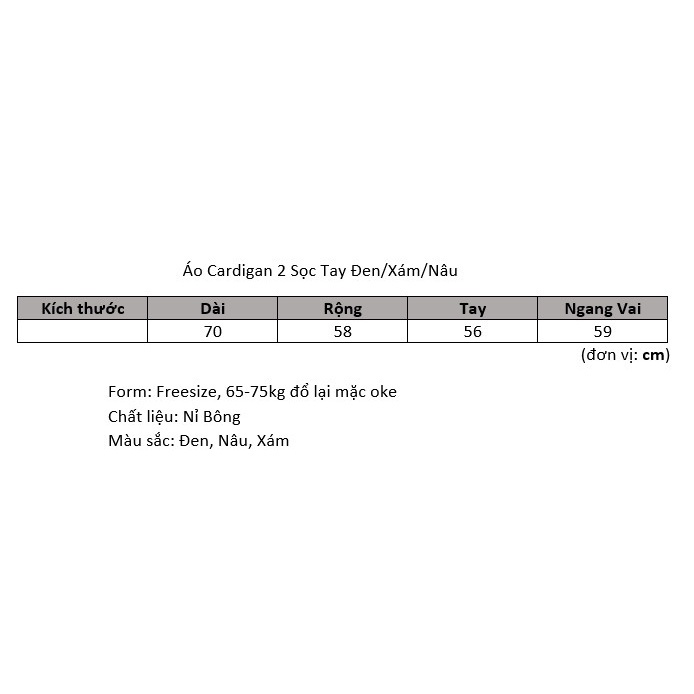 Áo Khoác Cardigan Màu Xám Viền Trắng 2 Sọc tay Cúc Cài chất Nỉ bông