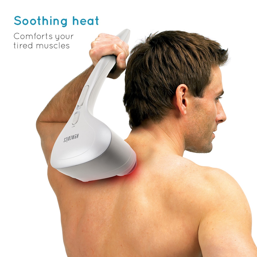 Máy massage cầm tay 2 đầu kèm nhiệt Homedics PA-MHA - Dùng được trên ô tô