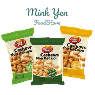 Hạt Điều 50g Dan D Pak | Không Muối – Có Muối – Vị Wasabi | Snack Dinh Dưỡng Việt Nam