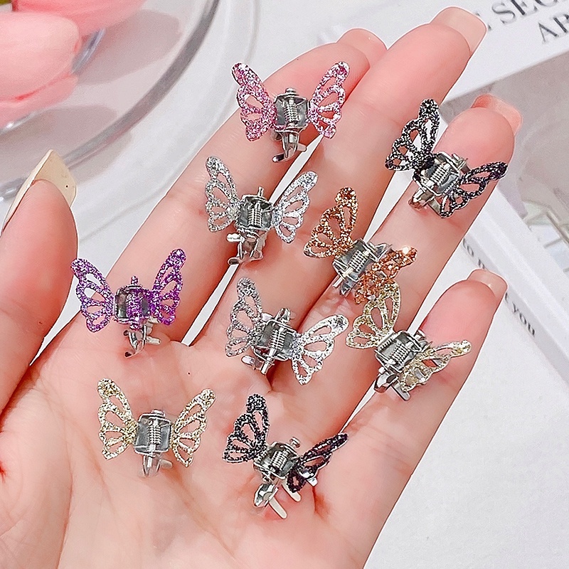 Set 12 Kẹp Tóc Hình Bươm Bướm Dễ Thương Cho Nữ
