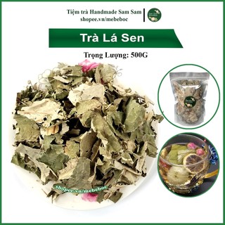 Lá sen sấy khô 500g pha trà giúp an thần giảm cân, giảm mỡ máu, tốt cho tim mạch