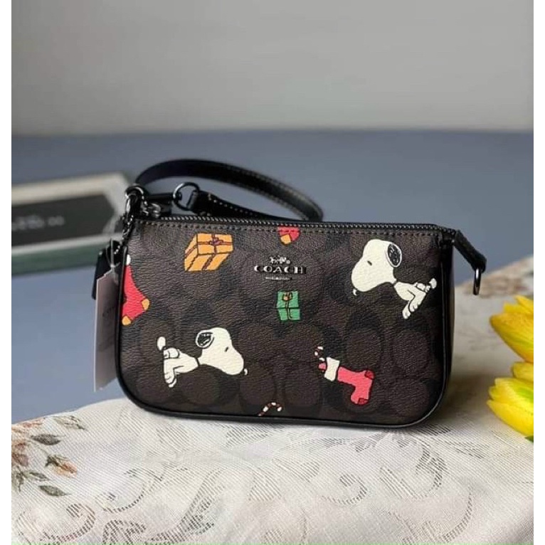 📛RẺ VÔ ĐỊCH📛TÚI COAH X PEANUTS NOLITA NỮ HOẠ TIẾT MỚI