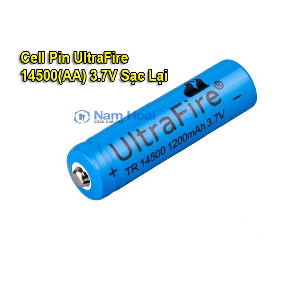 Cell pin UltraFire 14500 (AA) lithium 3.7V Sạc lại