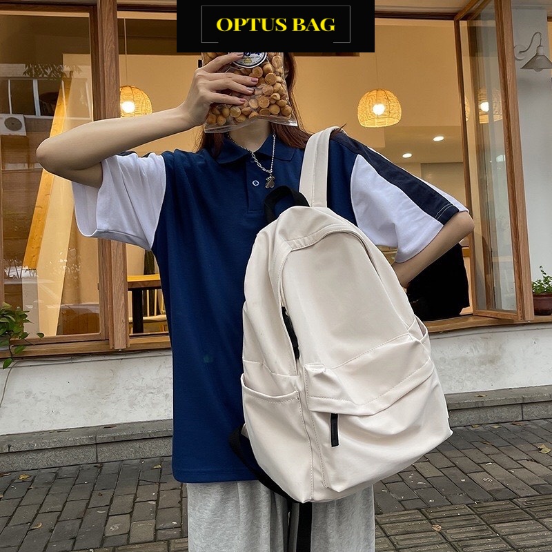 Balo Nam Nữ Thời Trang Hàn Quốc, Balo Ulzzang Basic Trơn Đi Học Giá Rẻ Dễ Thương BL02