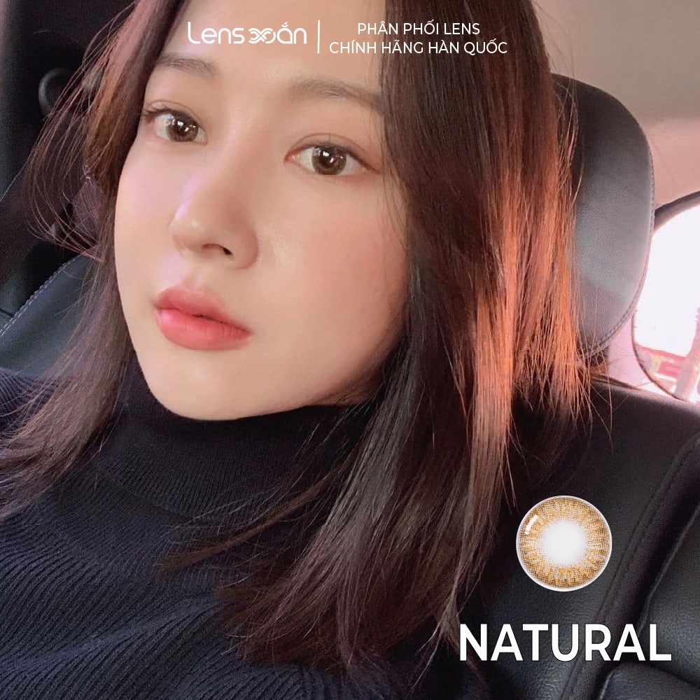 Kính áp tròng cận 1 ngày LENS XOẮN lens nâu tây OLENS SECRISS CORAL BROWN NELLY BROWN NATURAL BROWN