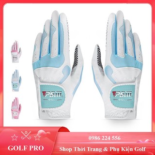 Găng tay chơi golf nữ da sần chống trượt êm tay thoáng khí chống nắng cao cấp GT022