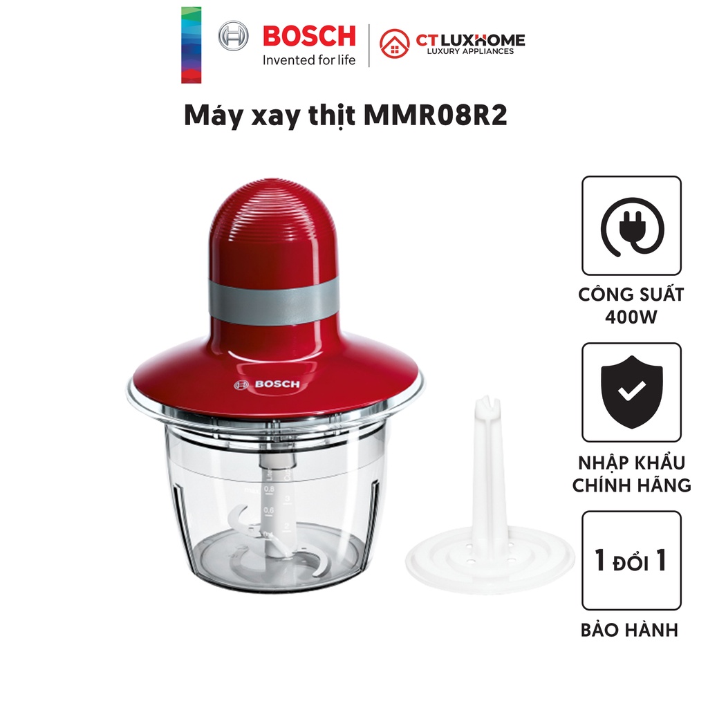 MÁY XAY THỊT BOSCH MMR08R2 400W, 220-240V