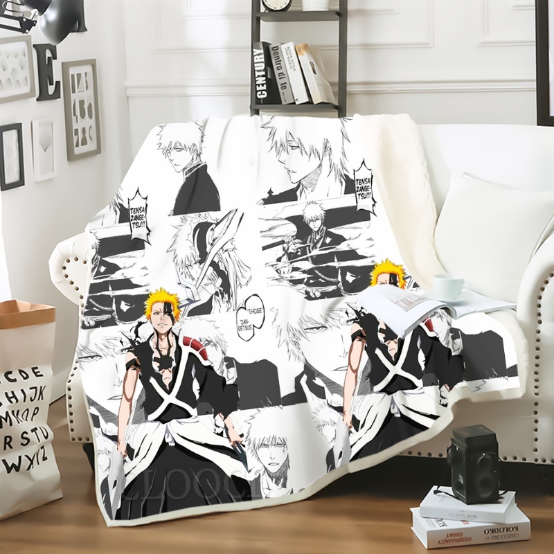 Chăn Bông Mềm Hai Lớp In Hình Tom Và Jerry 3D Dễ Thương